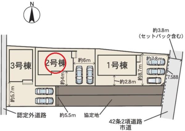 一宮市今伊勢町馬寄01期　2号棟　全3棟