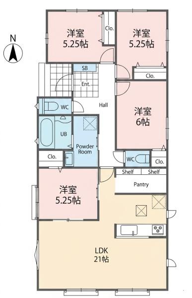 一宮市北方町北方81番 A号棟 全2棟
