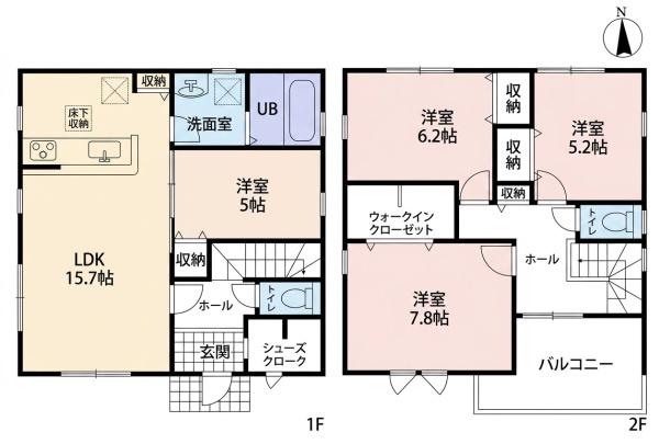 津島市柳原町二丁目　2号棟　全2棟