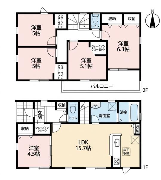 北名古屋市片場白山　1号棟　全3棟