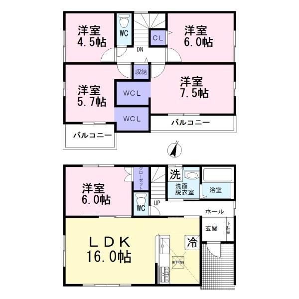 羽島市福寿町2期　2号棟　全4棟