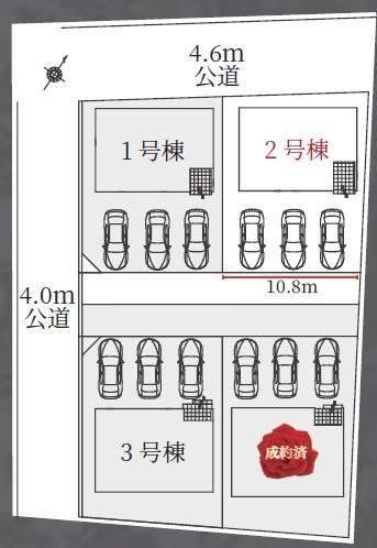 羽島市福寿町2期　2号棟　全4棟