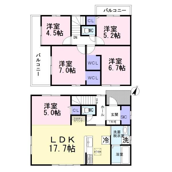 羽島市福寿町2期　3号棟　全4棟