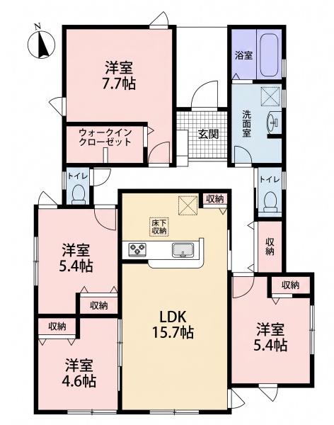 江南市小杁町　1号棟　全4棟