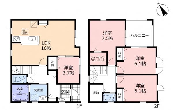 大口町さつきヶ丘 1号棟 全2棟
