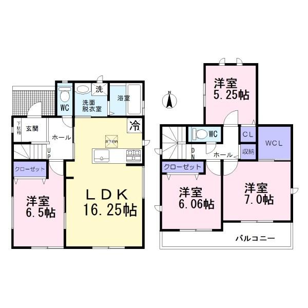 一宮市開明杁西郭15番 A号棟 全4棟