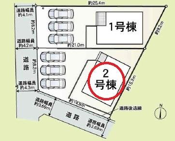羽島市上中町長間第3　2号棟　全2棟