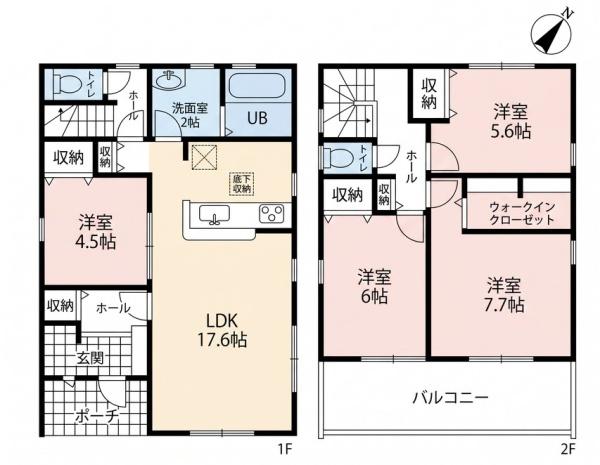 一宮市丹陽町九日市場第5　2号棟　全2棟