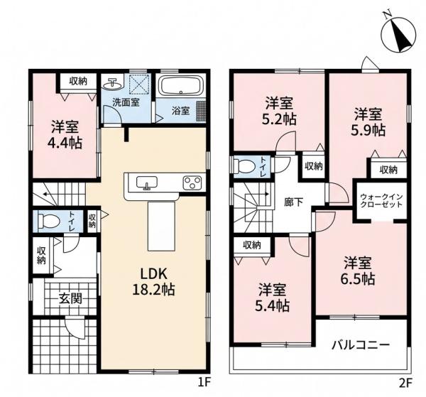 一宮市奥町公園西　4号棟　全4棟