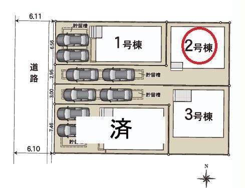 北名古屋市六ツ師第12　2号棟　全4棟