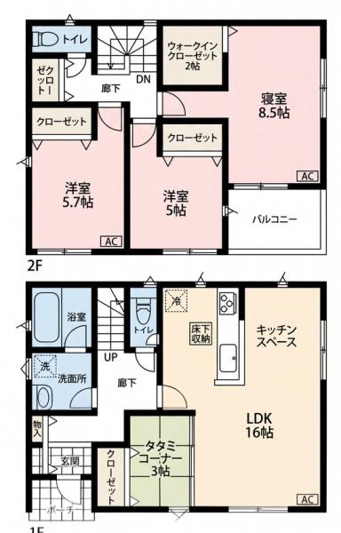 北名古屋市六ツ師第12　2号棟　全4棟