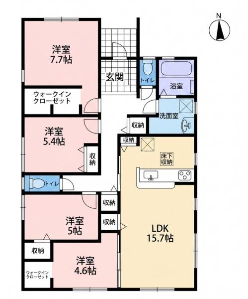 一宮市萩原町西御堂 2号棟 全3棟