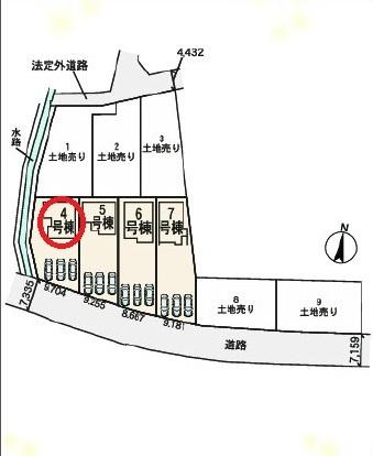 一宮市明地01期　4号棟　全9棟