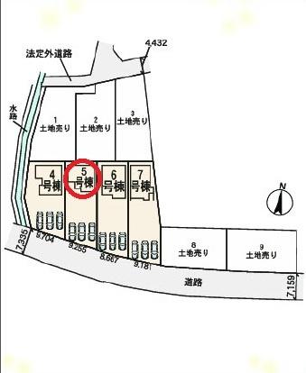 一宮市明地01期　5号棟　全9棟