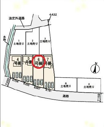 一宮市明地01期　6号棟　全9棟