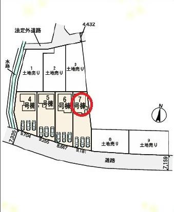 一宮市明地01期　7号棟　全9棟
