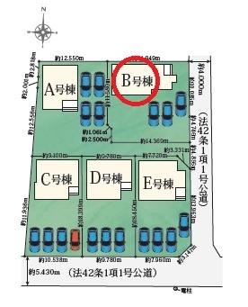 一宮市時之島37番　B号棟　全5棟