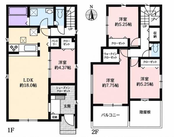 一宮市木曽川町玉ノ井3期 1号棟 全2棟