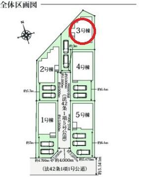 一宮市今伊勢町本神戸01期　3号棟　全5棟