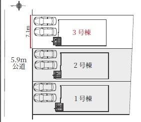 一宮市多加木2期　3号棟　全3棟
