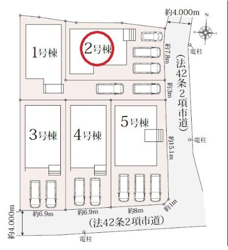 北名古屋市六ツ師南屋敷01期　2号棟　全5棟
