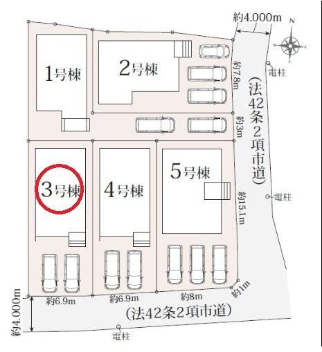 北名古屋市六ツ師南屋敷01期　3号棟　全5棟