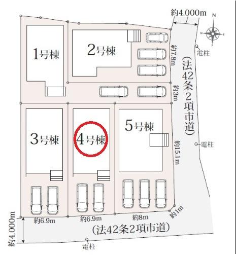 北名古屋市六ツ師南屋敷01期　4号棟　全5棟