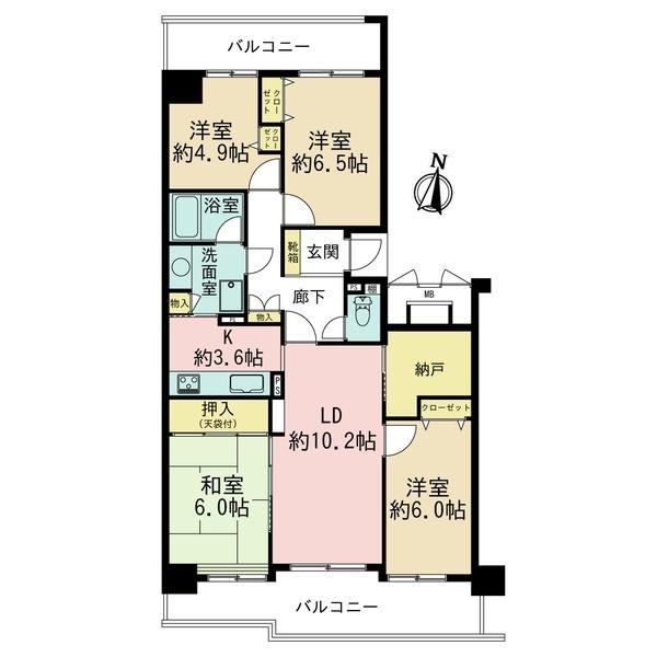 コープ野村新安城E棟(間取り)