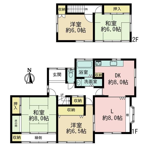 土岐市泉が丘町6丁目の中古一戸建て(間取り)