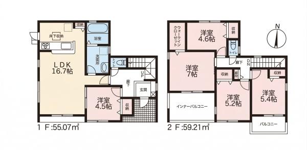 可児市下切駅前　1号棟