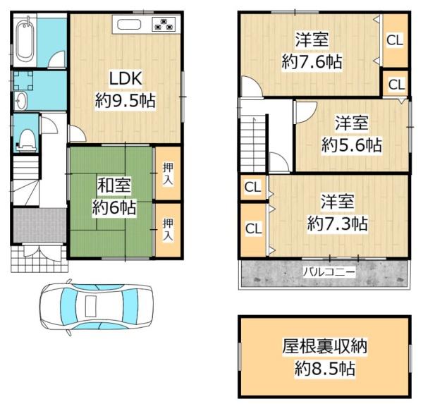 東大阪市新庄１丁目の中古一戸建