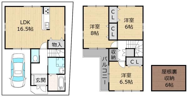 大東市灰塚５丁目の中古一戸建て
