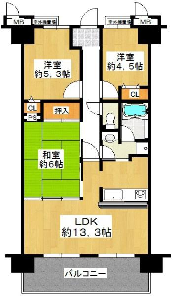 ベルパーク住道Ｂ棟