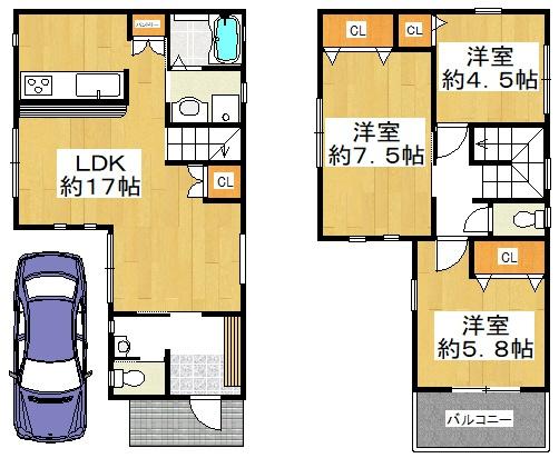 大東市寺川２丁目の新築一戸建