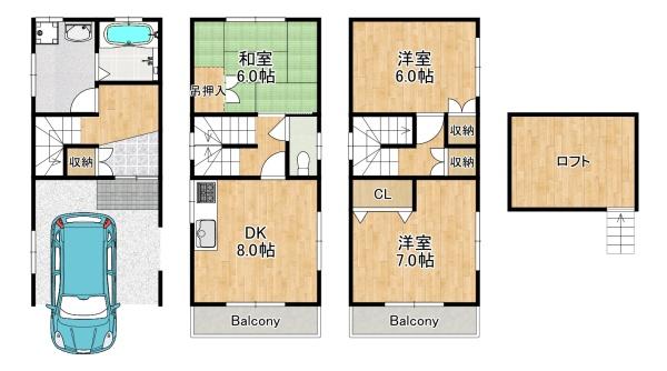 東大阪市日下町５丁目の中古一戸建