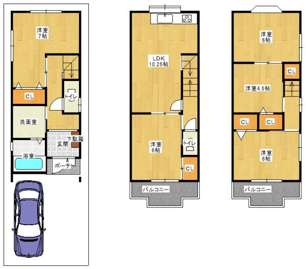 東大阪市六万寺町３丁目の中古一戸建て