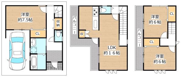 大東市緑が丘２丁目の新築一戸建