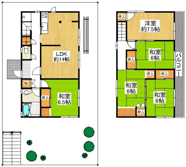 四條畷市清滝中町の中古一戸建