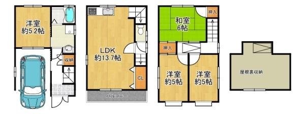 東大阪市稲田本町２丁目の中古一戸建て