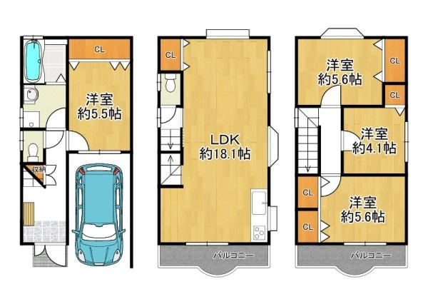 東大阪市横小路町５丁目の中古一戸建て