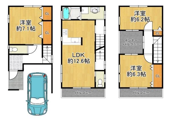 大東市深野４丁目の中古一戸建て