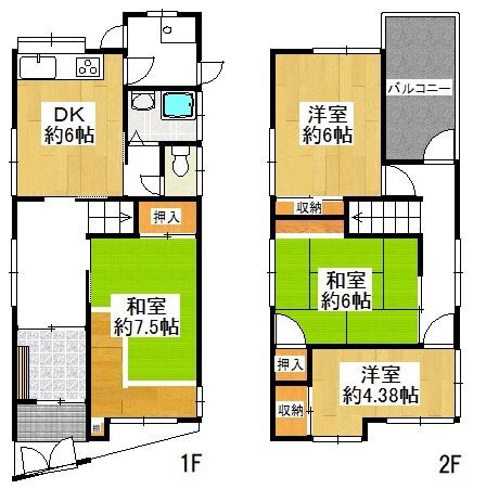 大東市御供田２丁目の中古一戸建