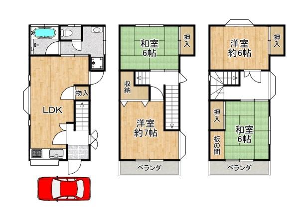 東大阪市日下町６丁目の中古一戸建て