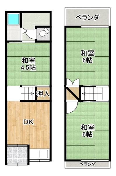 大東市御供田４丁目の中古テラスハウス