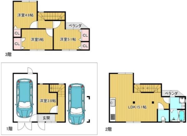大東市新田本町の中古一戸建て