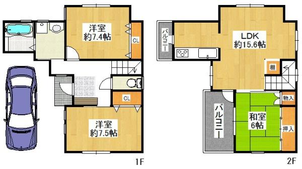 東大阪市南荘町の中古一戸建て
