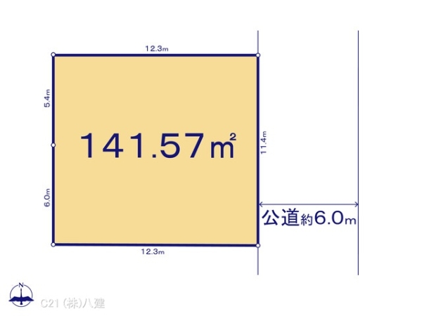 流山市大字木の売土地