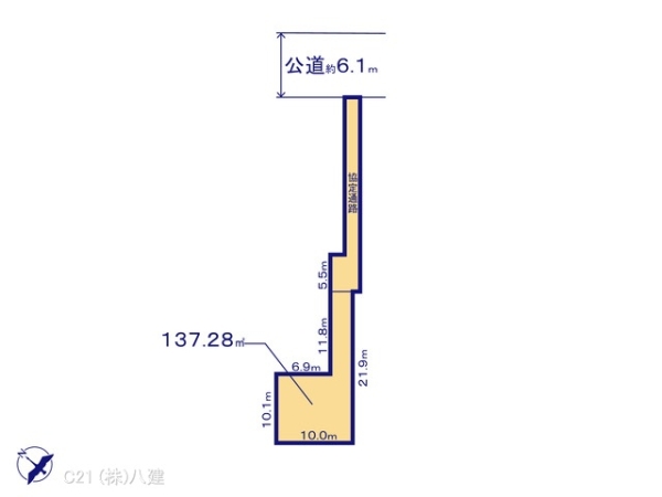 流山市鰭ケ崎の売土地