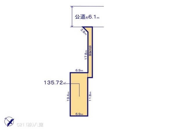 流山市鰭ケ崎の売土地