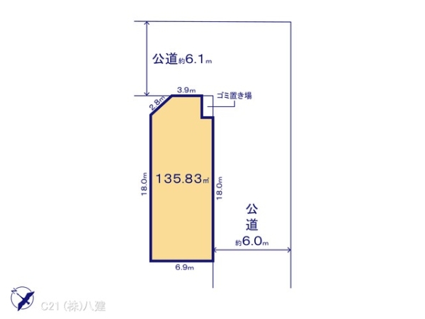 流山市鰭ケ崎の売土地